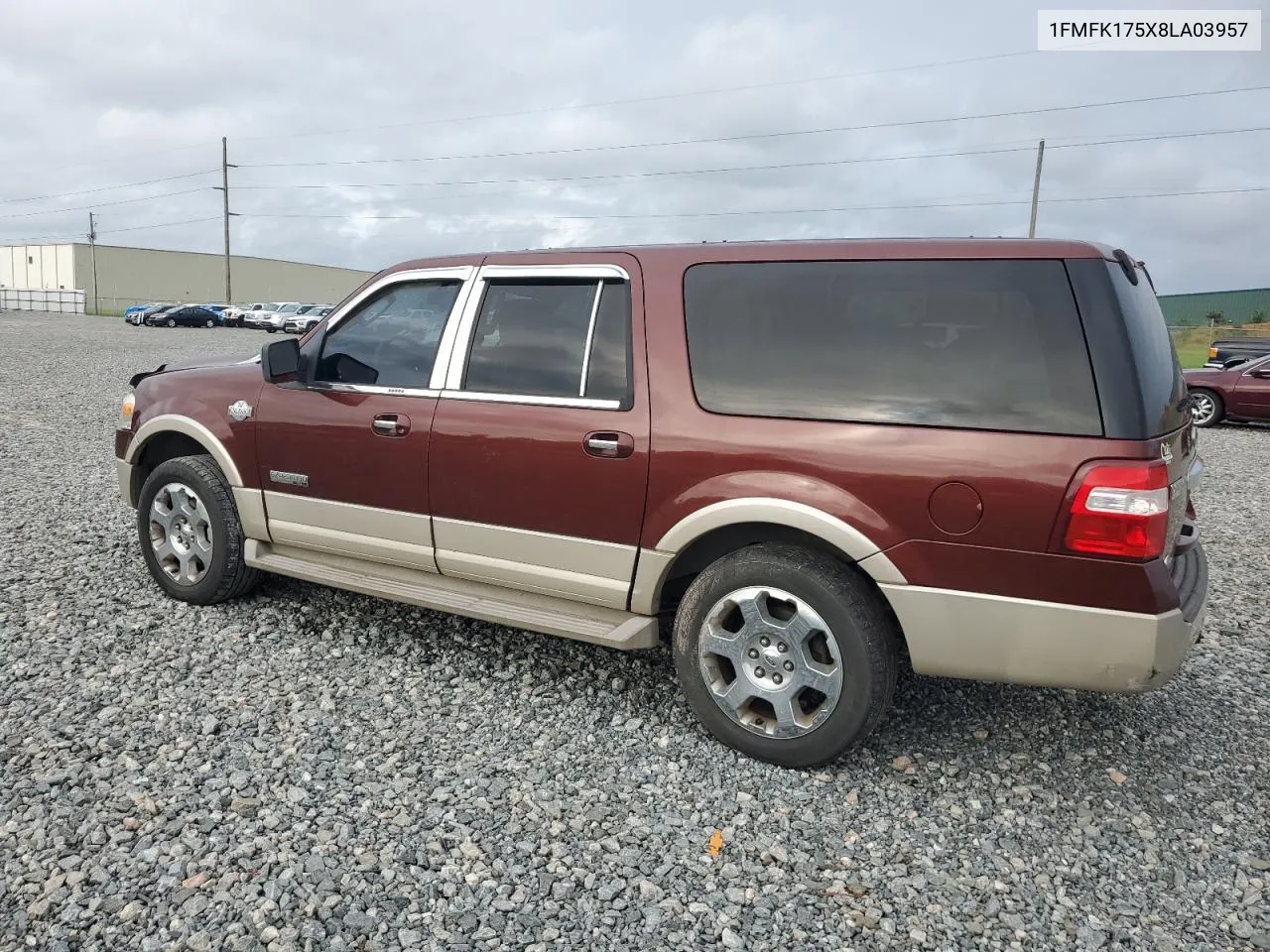 2008 Ford Expedition El Eddie Bauer VIN: 1FMFK175X8LA03957 Lot: 71288884