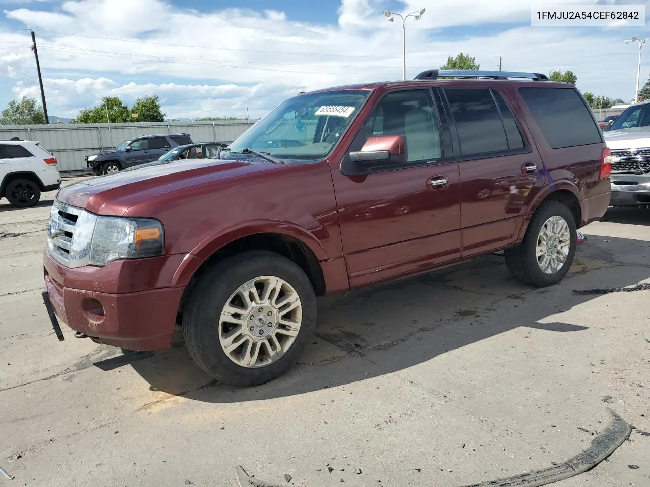 2012 Ford Expedition Limited VIN: 1FMJU2A54CEF62842 Lot: 68555454