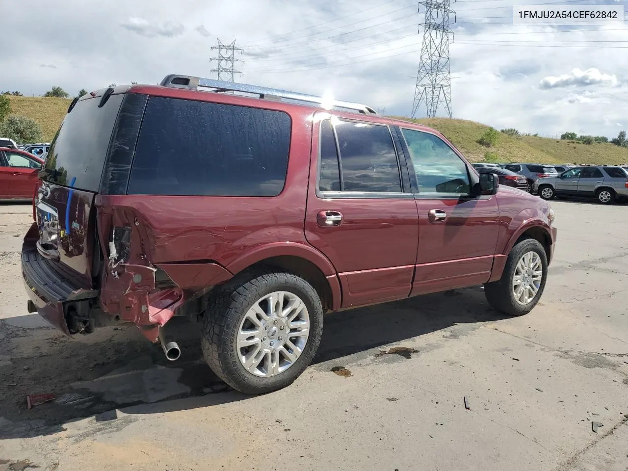 2012 Ford Expedition Limited VIN: 1FMJU2A54CEF62842 Lot: 68555454