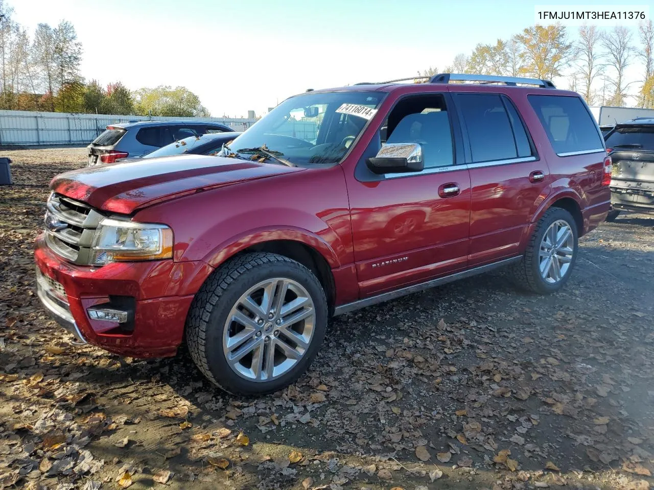 2017 Ford Expedition Platinum VIN: 1FMJU1MT3HEA11376 Lot: 74116014