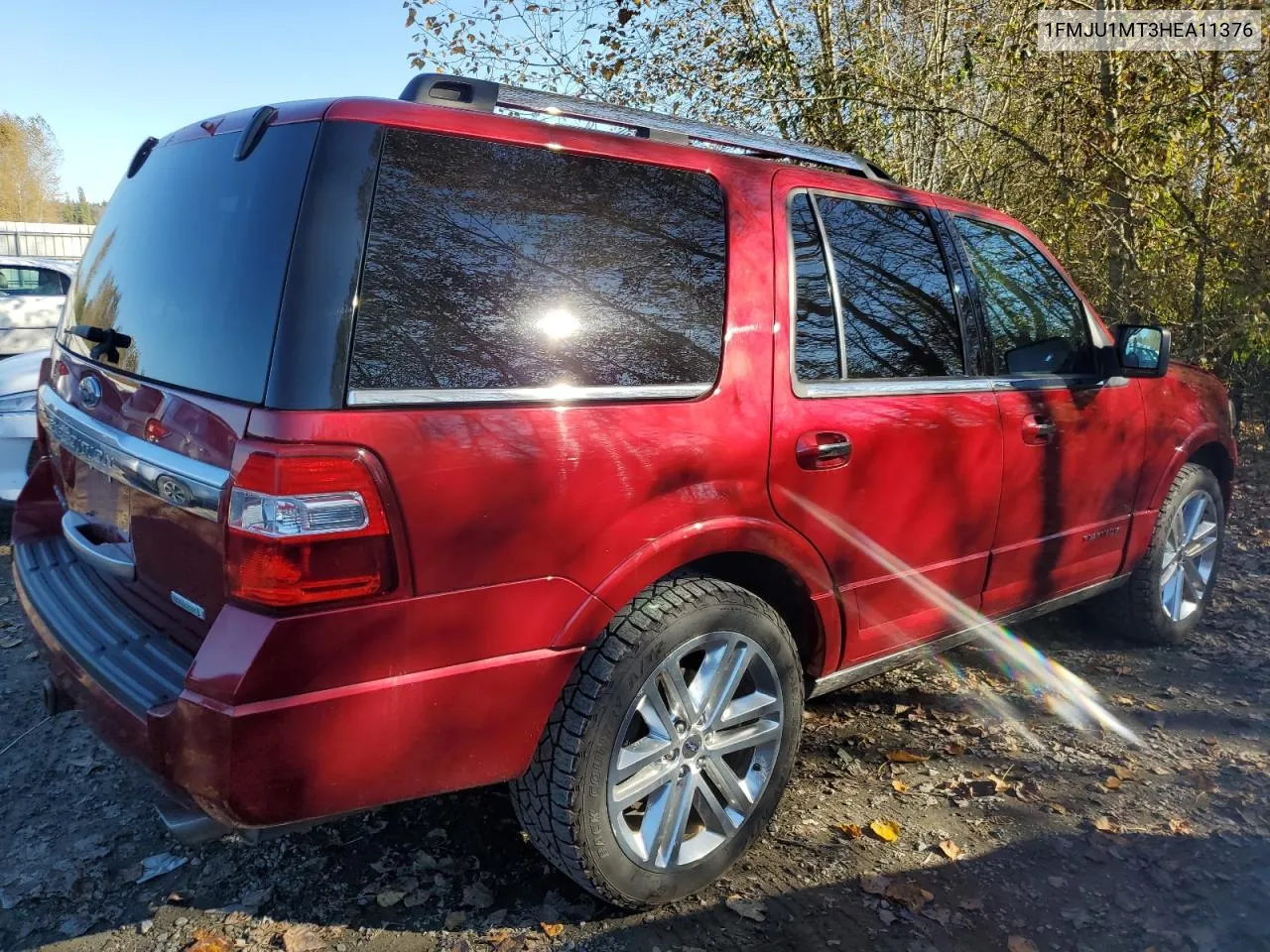 2017 Ford Expedition Platinum VIN: 1FMJU1MT3HEA11376 Lot: 74116014