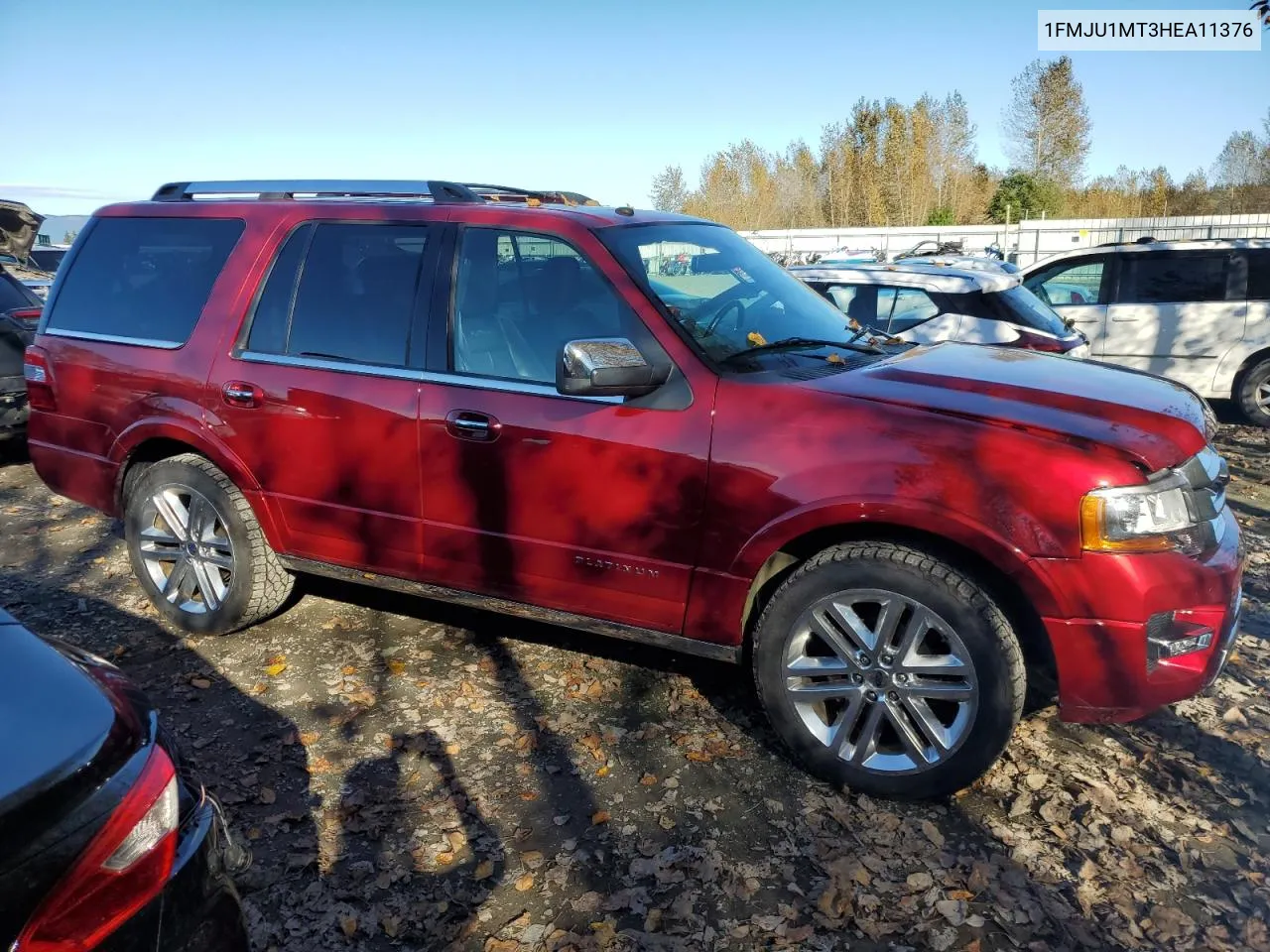 2017 Ford Expedition Platinum VIN: 1FMJU1MT3HEA11376 Lot: 74116014