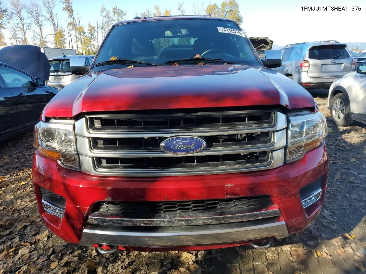 2017 Ford Expedition Platinum VIN: 1FMJU1MT3HEA11376 Lot: 74116014