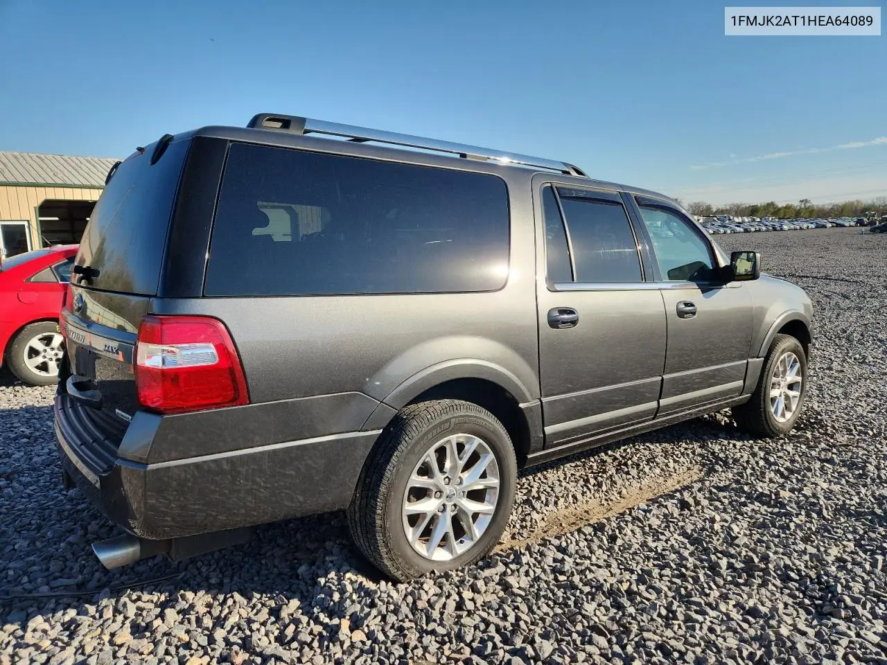 1FMJK2AT1HEA64089 2017 Ford Expedition El Limited