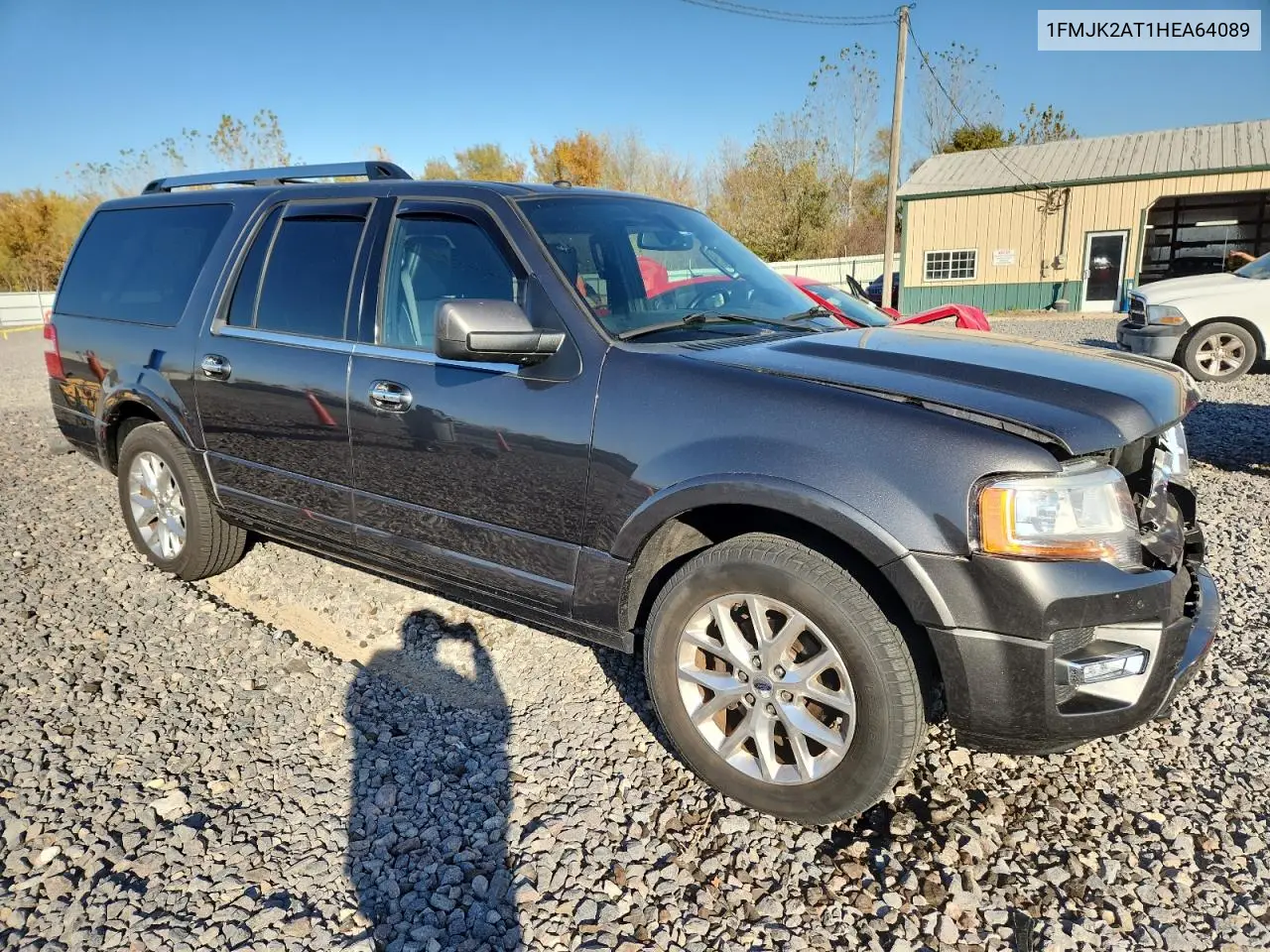 1FMJK2AT1HEA64089 2017 Ford Expedition El Limited