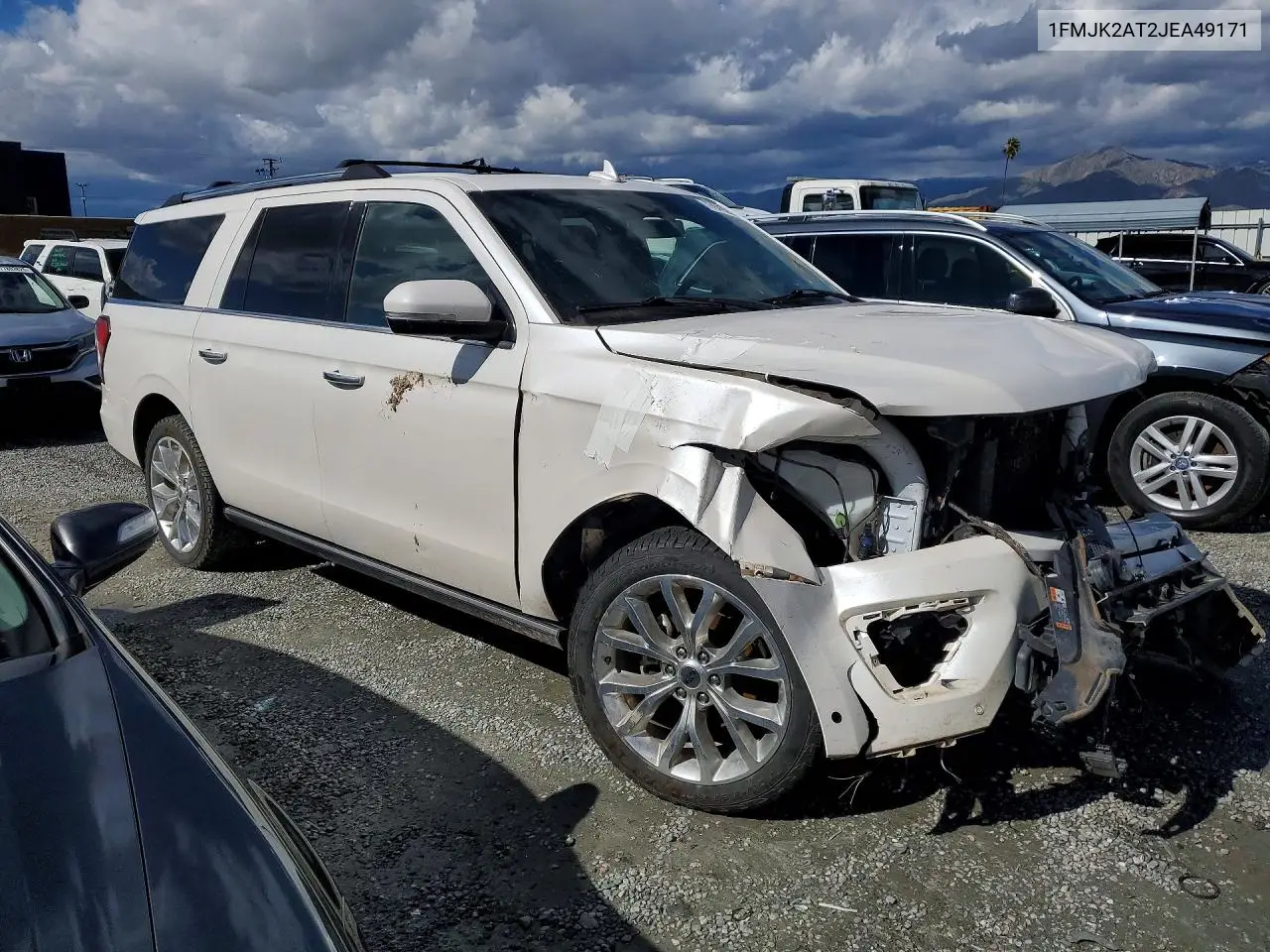 1FMJK2AT2JEA49171 2018 Ford Expedition Max Limited