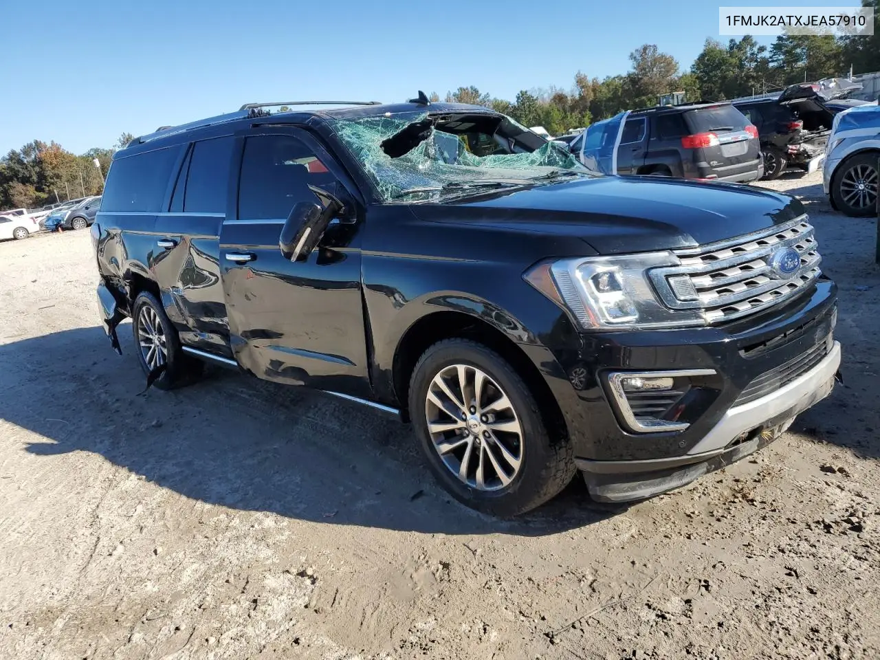 1FMJK2ATXJEA57910 2018 Ford Expedition Max Limited
