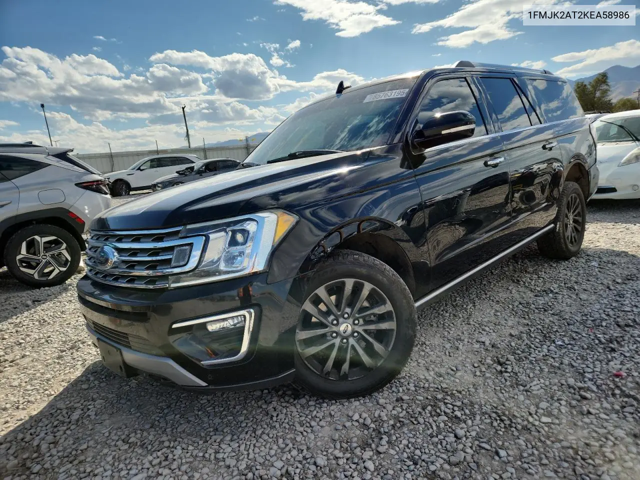 1FMJK2AT2KEA58986 2019 Ford Expedition Max Limited