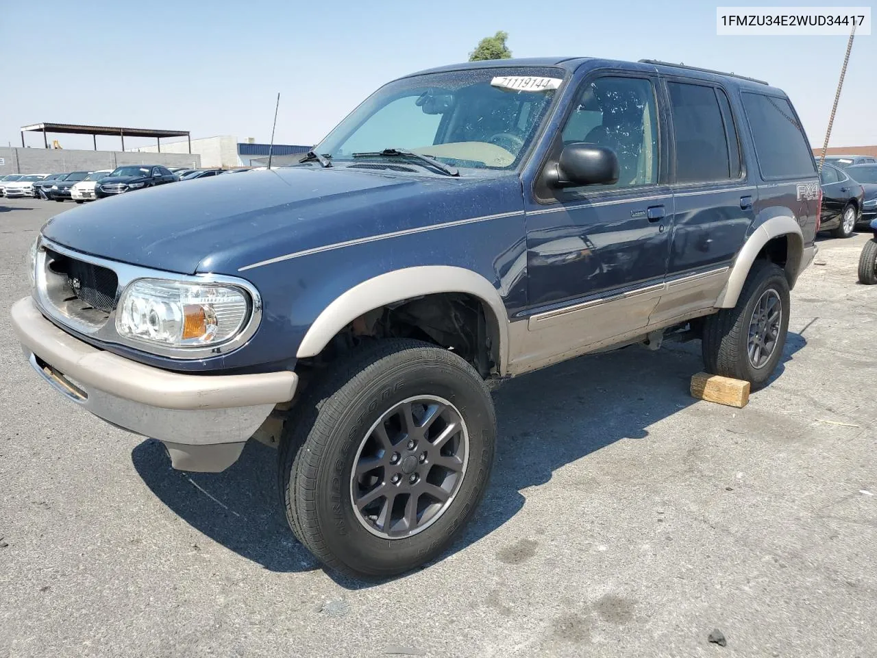 1FMZU34E2WUD34417 1998 Ford Explorer