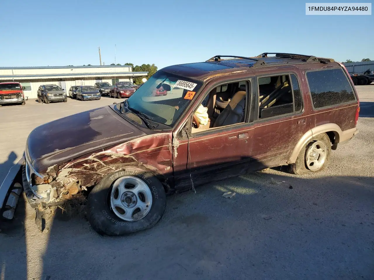 1FMDU84P4YZA94480 2000 Ford Explorer Eddie Bauer