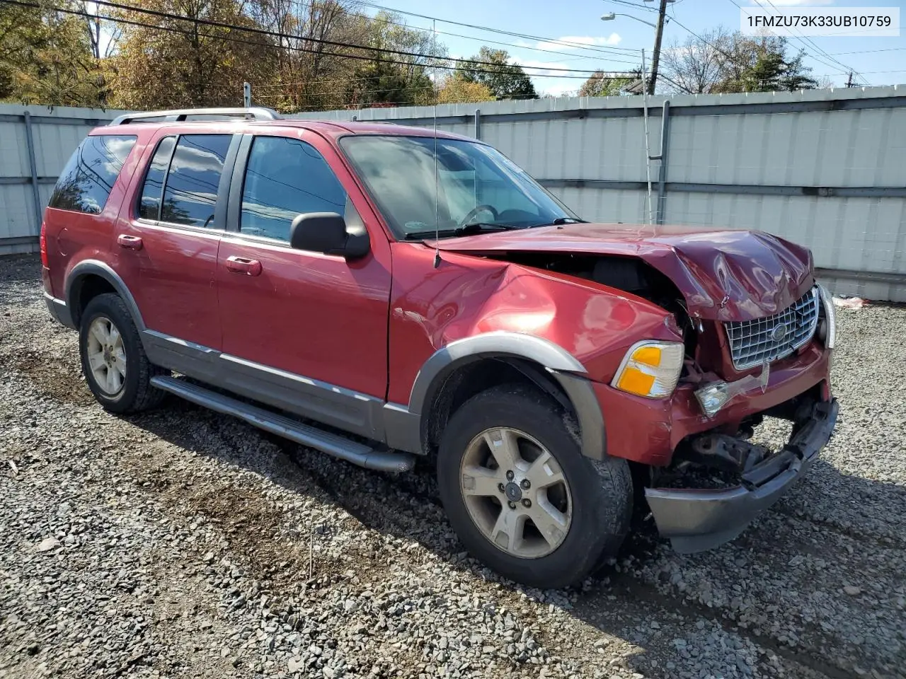 1FMZU73K33UB10759 2003 Ford Explorer Xlt