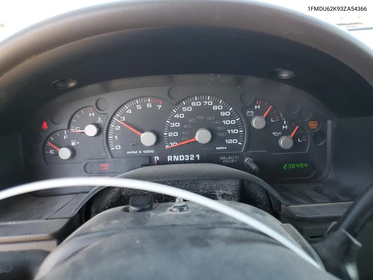1FMDU62K93ZA54366 2003 Ford Explorer Xls