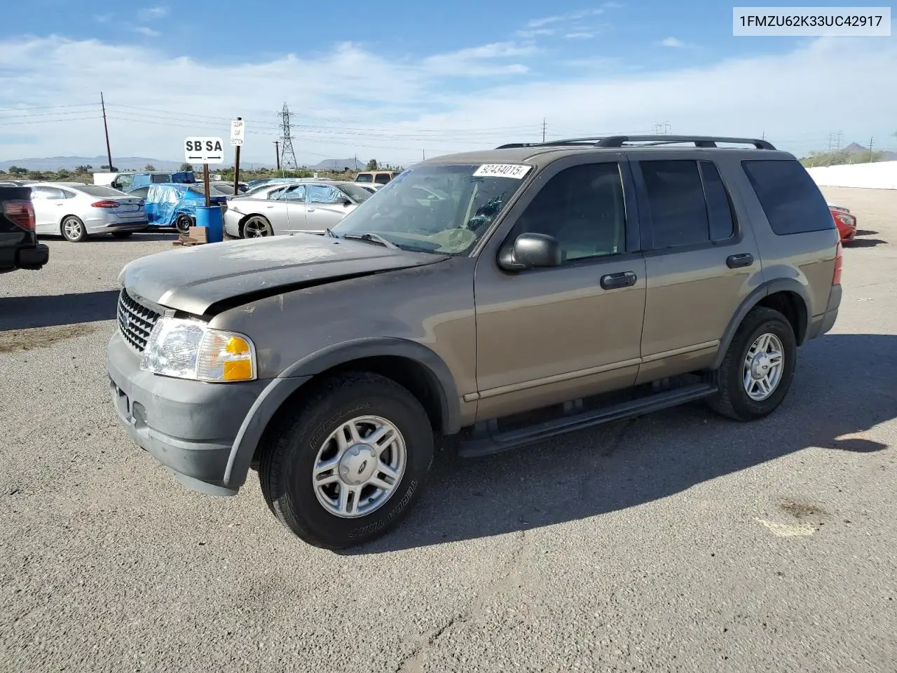 1FMZU62K33UC42917 2003 Ford Explorer Xls
