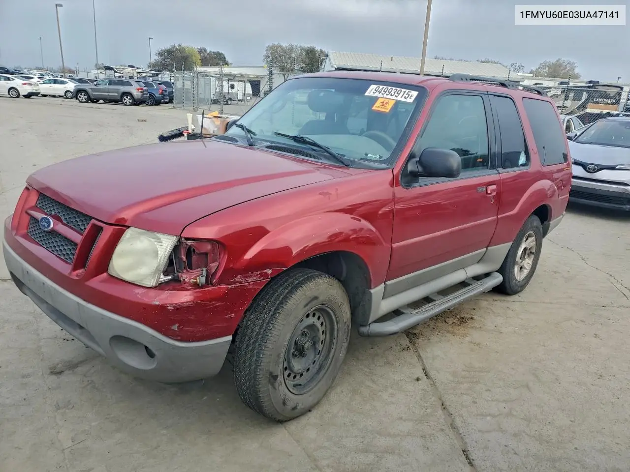 1FMYU60E03UA47141 2003 Ford Explorer Sport