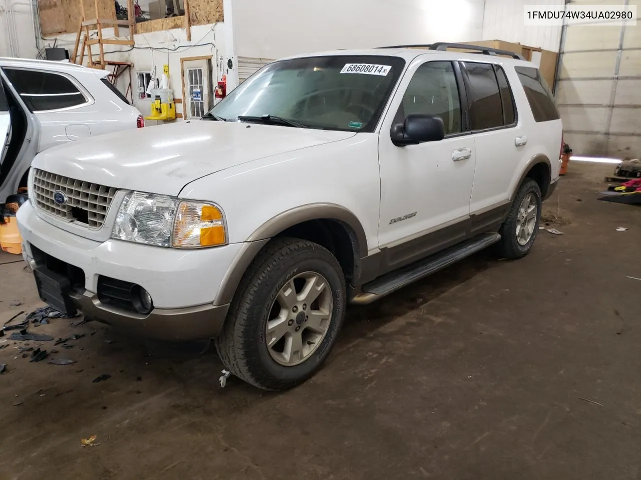 2004 Ford Explorer Eddie Bauer VIN: 1FMDU74W34UA02980 Lot: 68608014