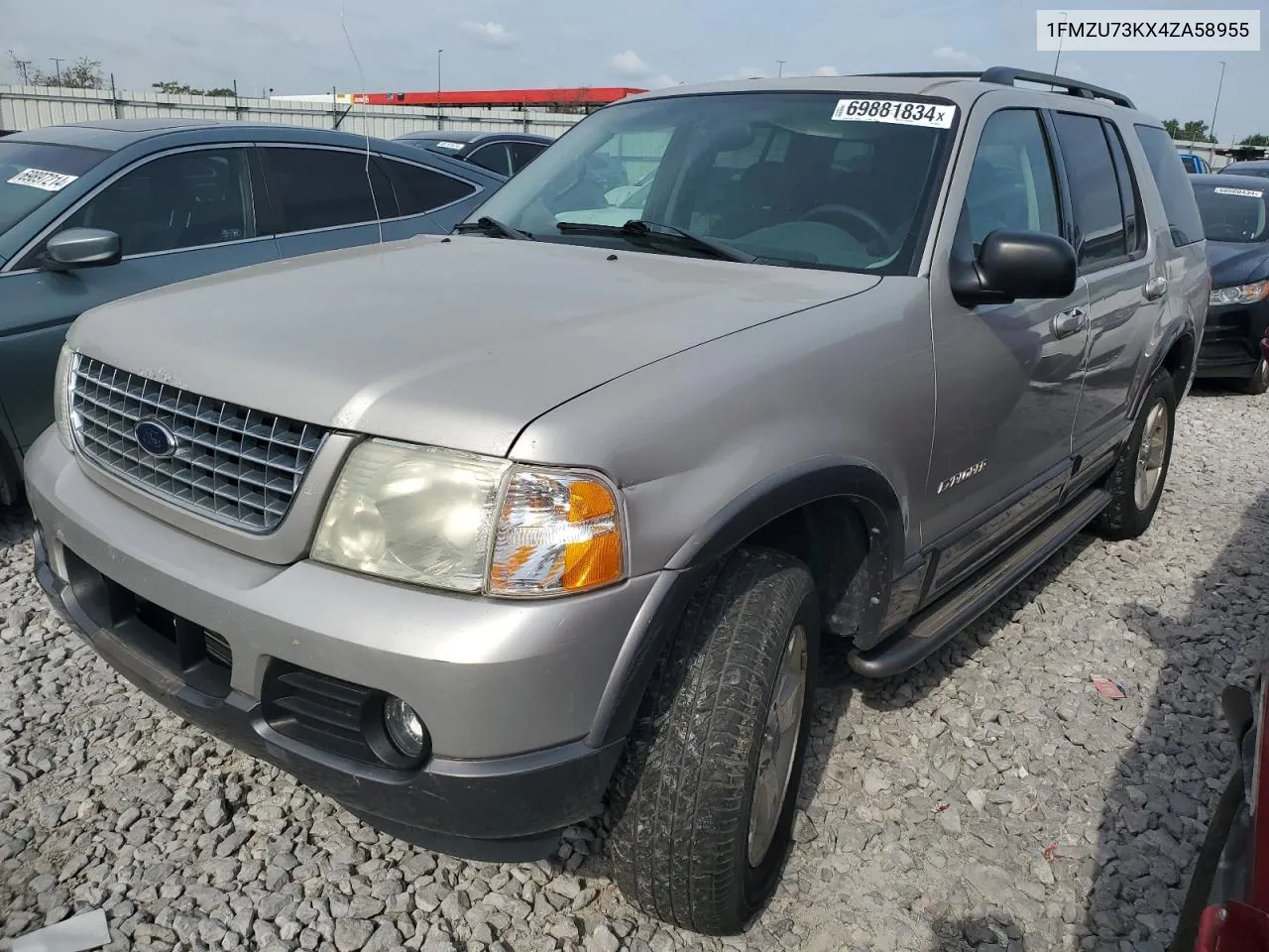 2004 Ford Explorer Xlt VIN: 1FMZU73KX4ZA58955 Lot: 69881834