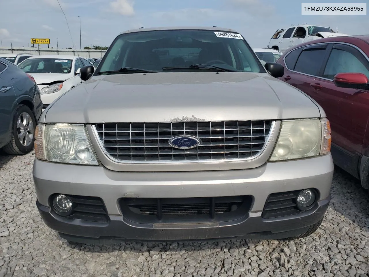 2004 Ford Explorer Xlt VIN: 1FMZU73KX4ZA58955 Lot: 69881834