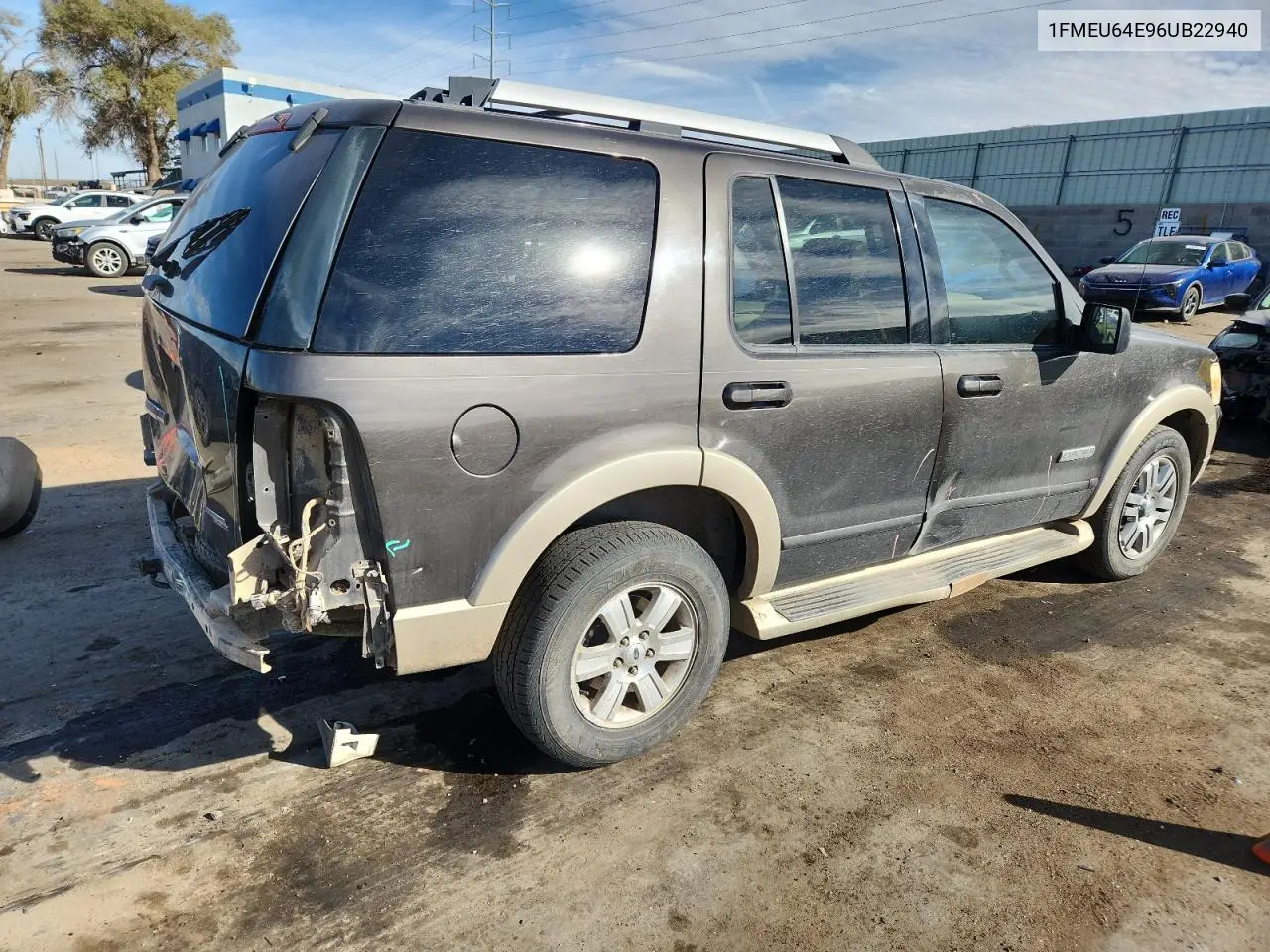 1FMEU64E96UB22940 2006 Ford Explorer Eddie Bauer