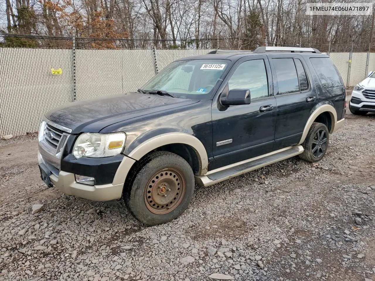 1FMEU74E06UA71897 2006 Ford Explorer Eddie Bauer