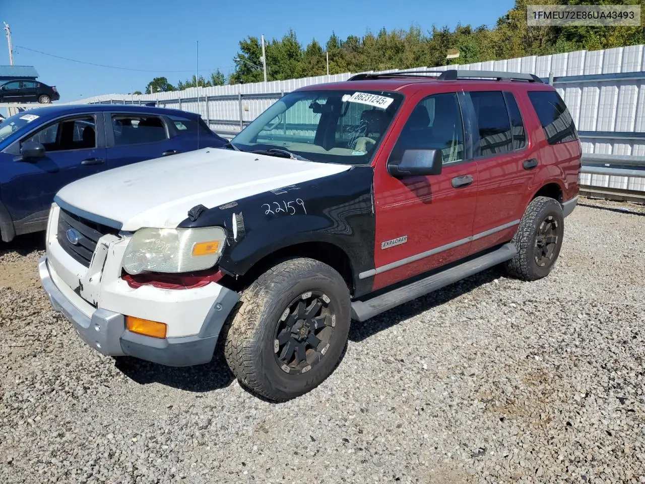 1FMEU72E86UA43493 2006 Ford Explorer Xls
