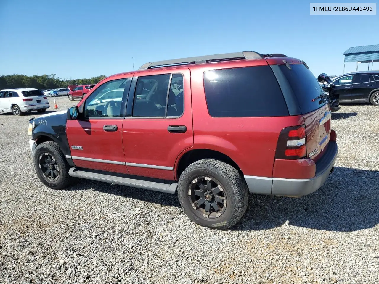 1FMEU72E86UA43493 2006 Ford Explorer Xls
