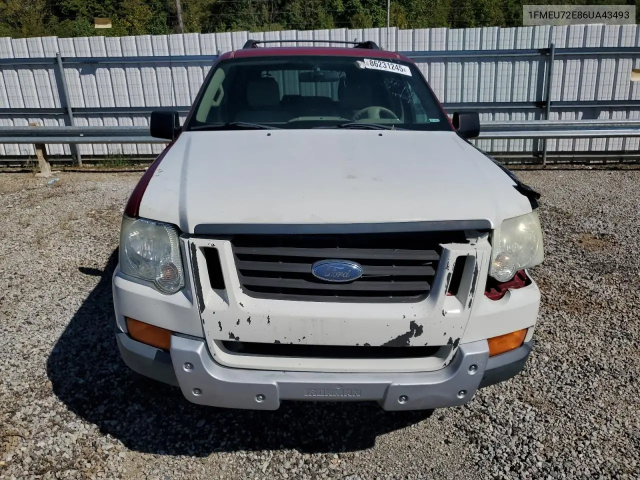 1FMEU72E86UA43493 2006 Ford Explorer Xls