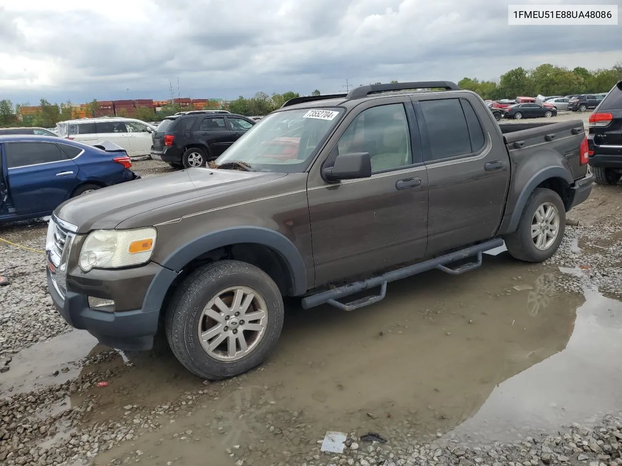 1FMEU51E88UA48086 2008 Ford Explorer Sport Trac Xlt