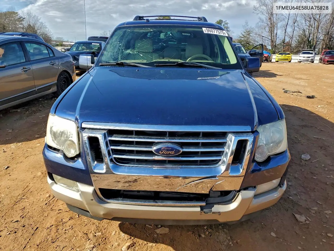 1FMEU64E58UA75828 2008 Ford Explorer Eddie Bauer