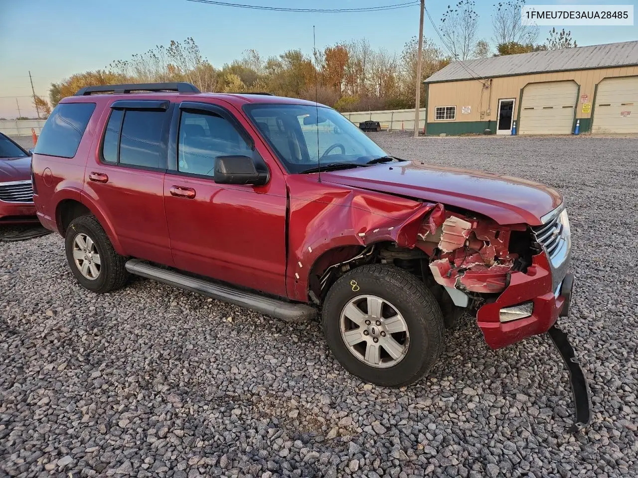 1FMEU7DE3AUA28485 2010 Ford Explorer Xlt
