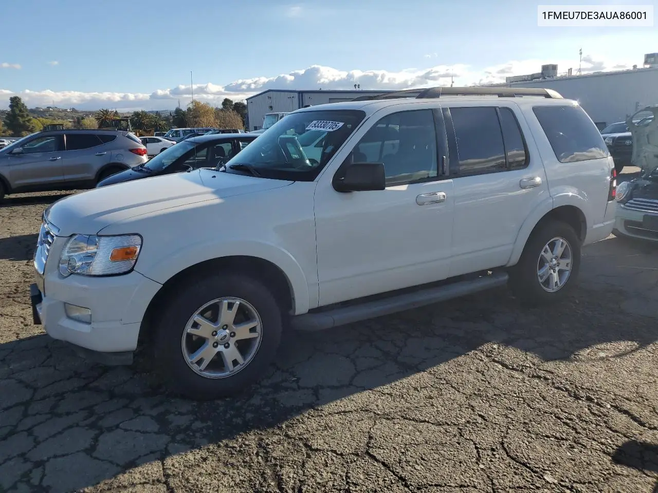 1FMEU7DE3AUA86001 2010 Ford Explorer Xlt