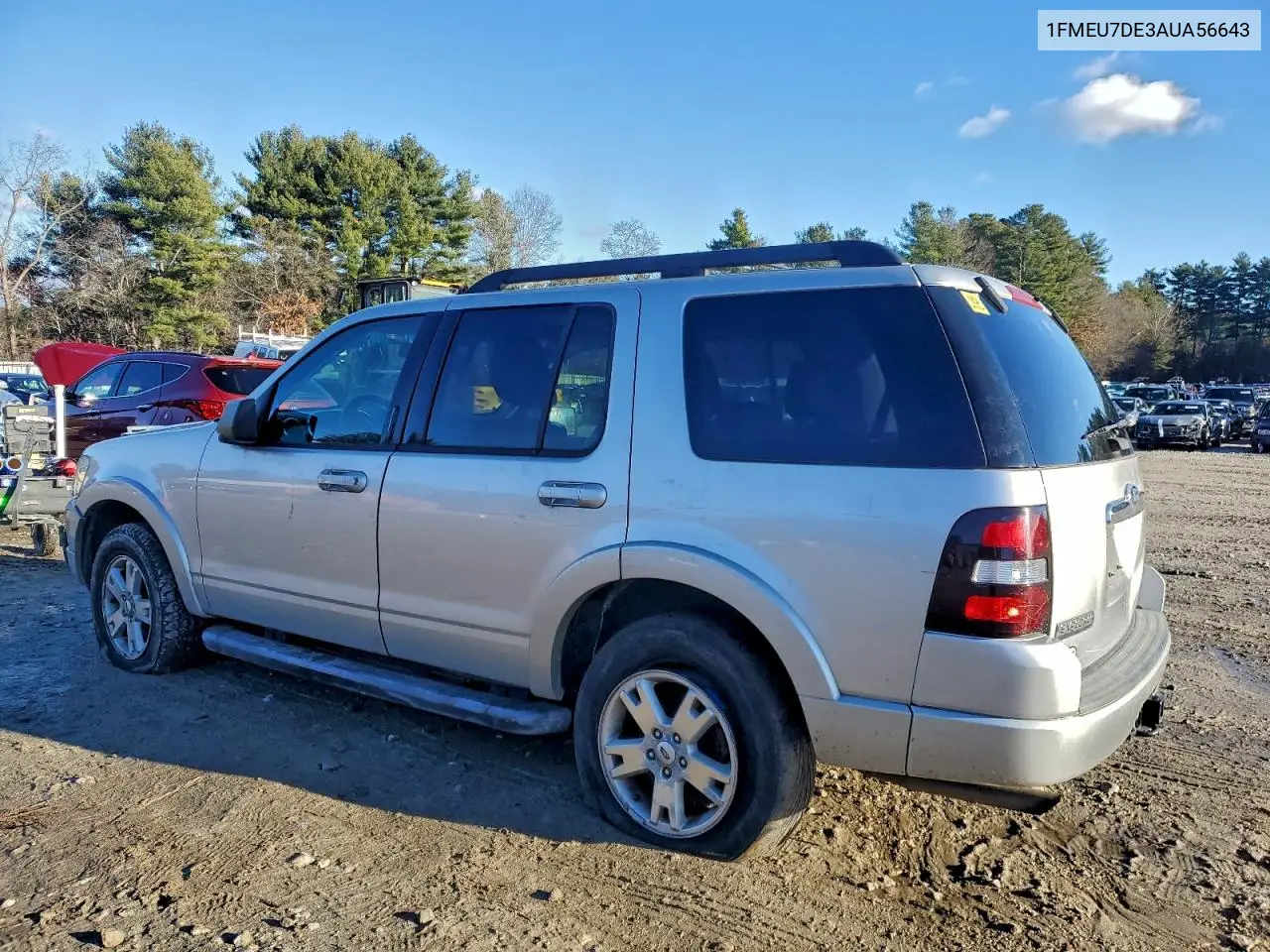 1FMEU7DE3AUA56643 2010 Ford Explorer Xlt