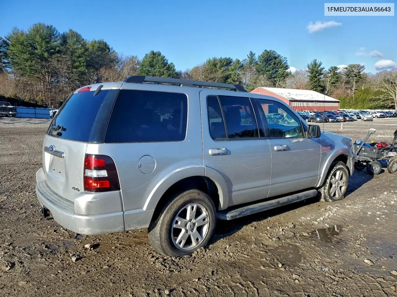 1FMEU7DE3AUA56643 2010 Ford Explorer Xlt