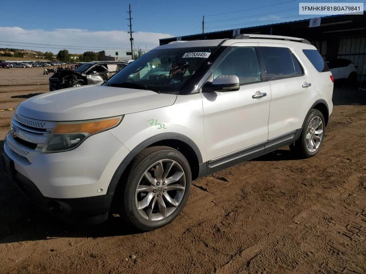 1FMHK8F81BGA79841 2011 Ford Explorer Limited