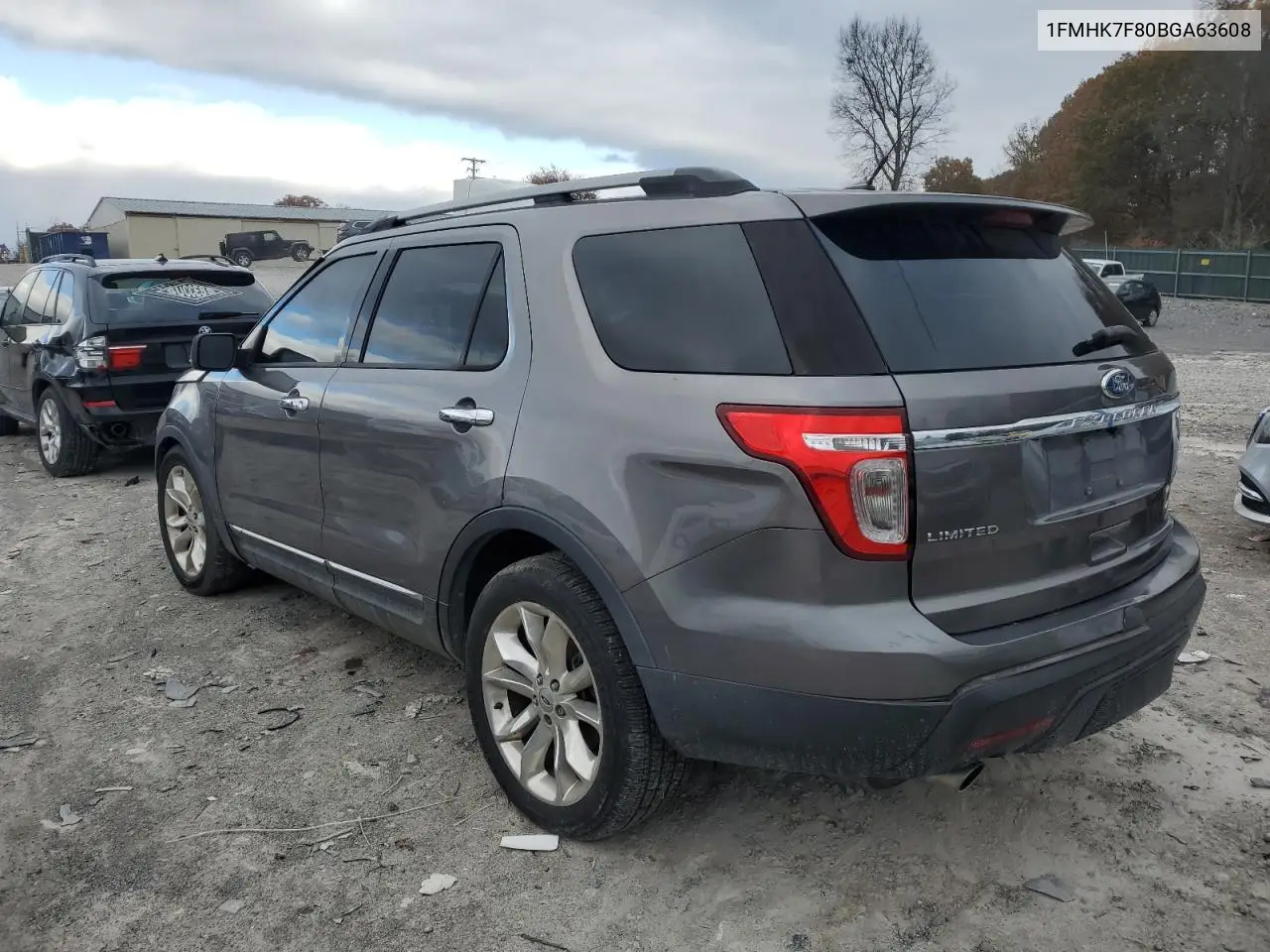 1FMHK7F80BGA63608 2011 Ford Explorer Limited