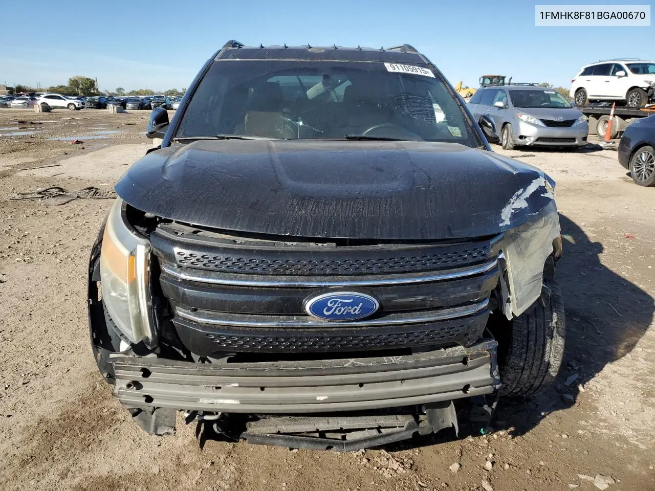 1FMHK8F81BGA00670 2011 Ford Explorer Limited