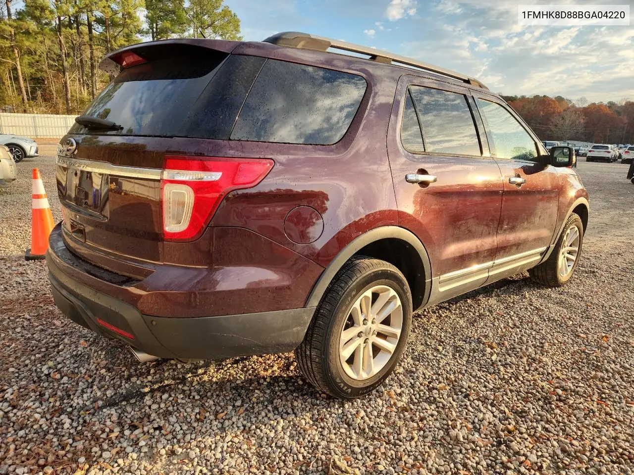 1FMHK8D88BGA04220 2011 Ford Explorer Xlt