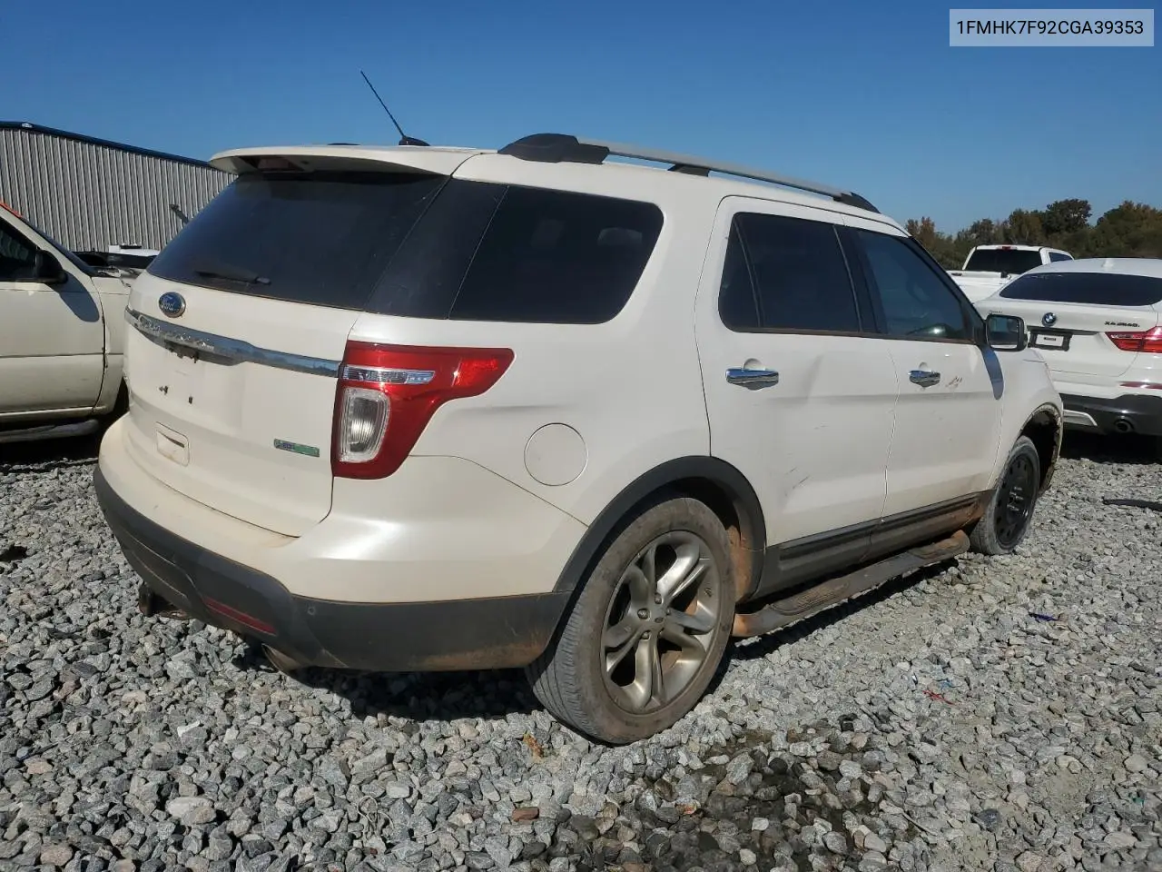 1FMHK7F92CGA39353 2012 Ford Explorer Limited
