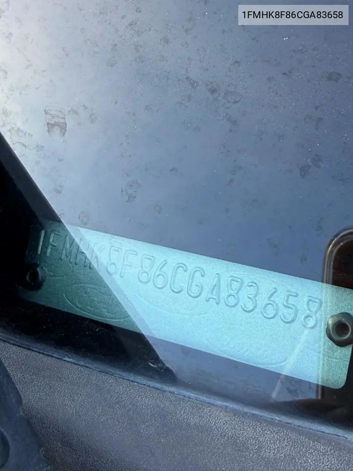 1FMHK8F86CGA83658 2012 Ford Explorer Limited