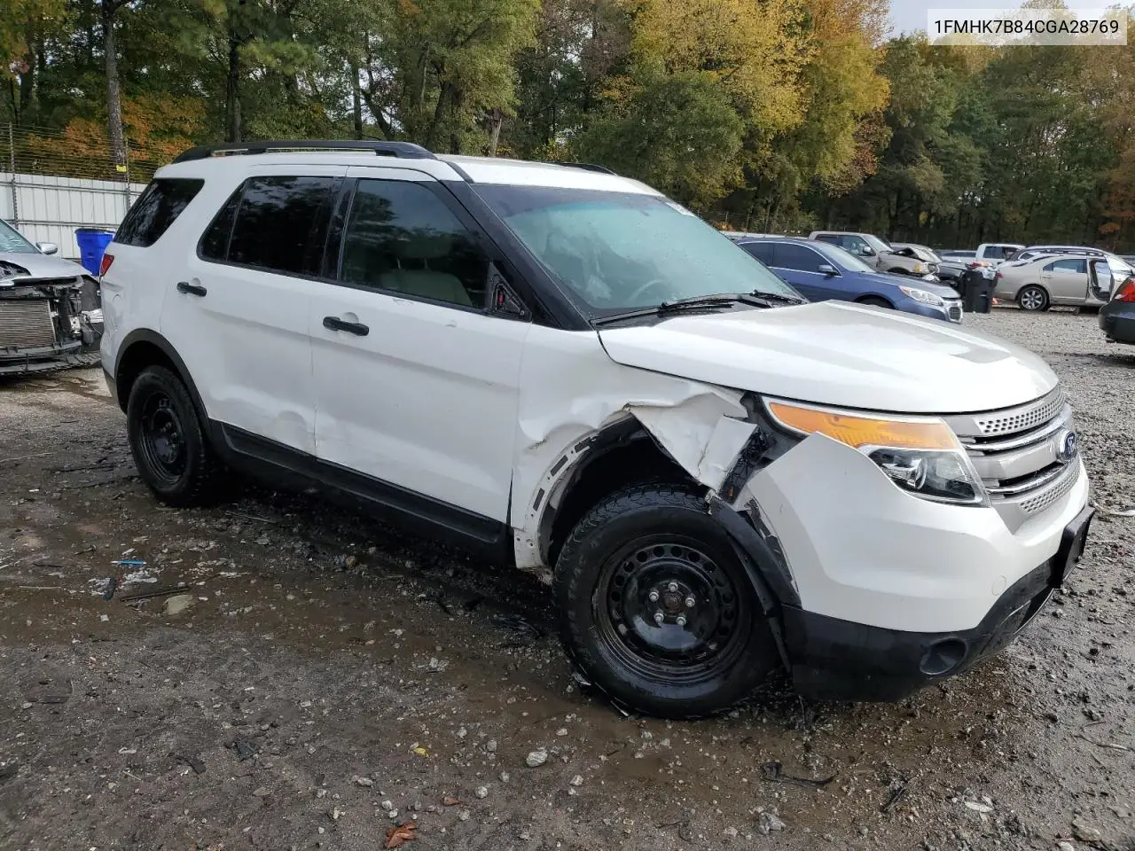 1FMHK7B84CGA28769 2012 Ford Explorer