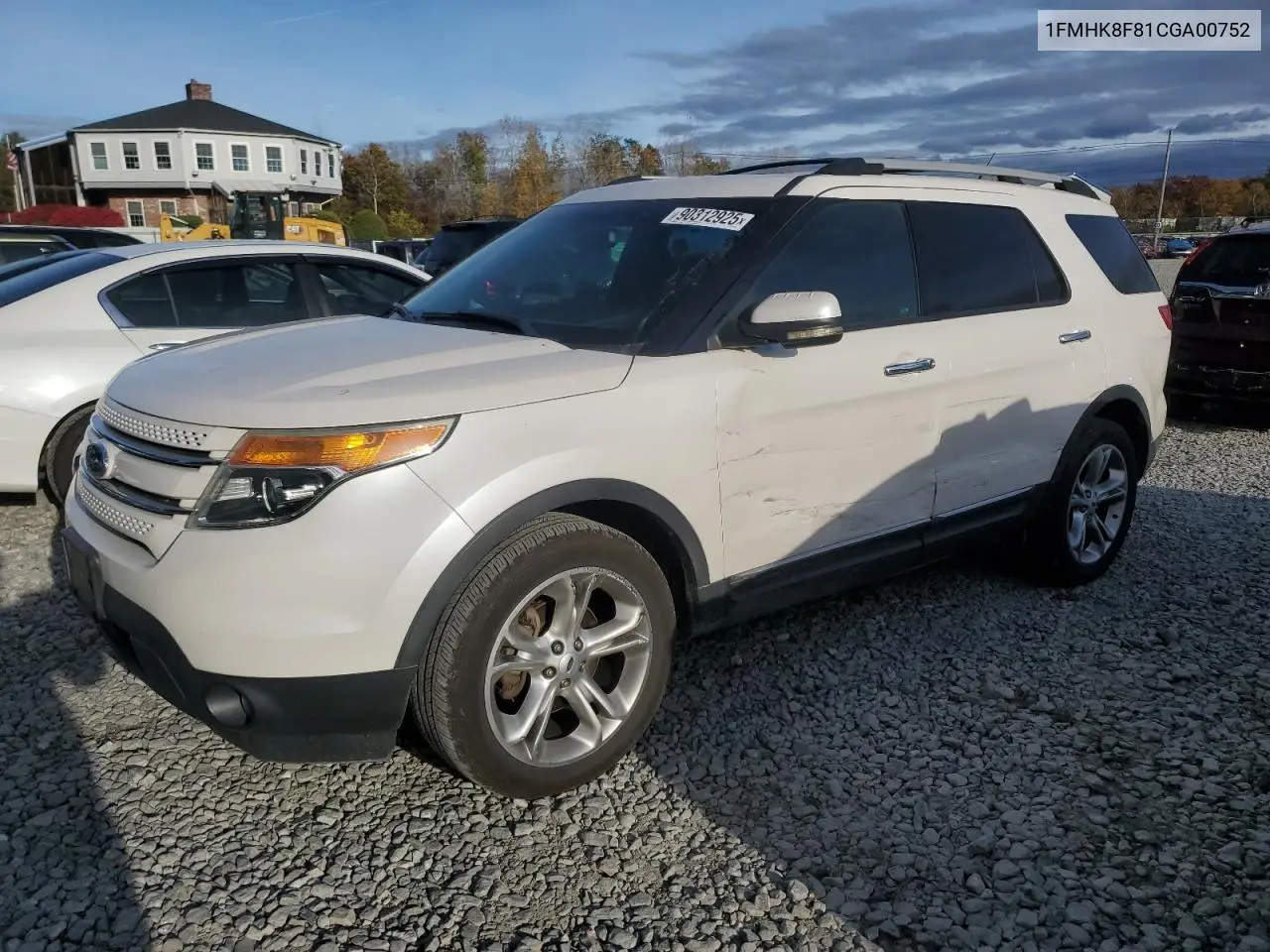 1FMHK8F81CGA00752 2012 Ford Explorer Limited