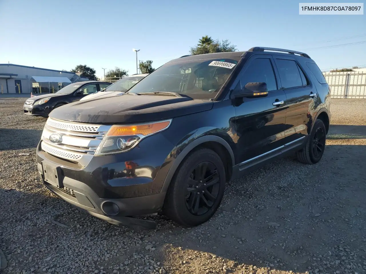 1FMHK8D87CGA78097 2012 Ford Explorer Xlt