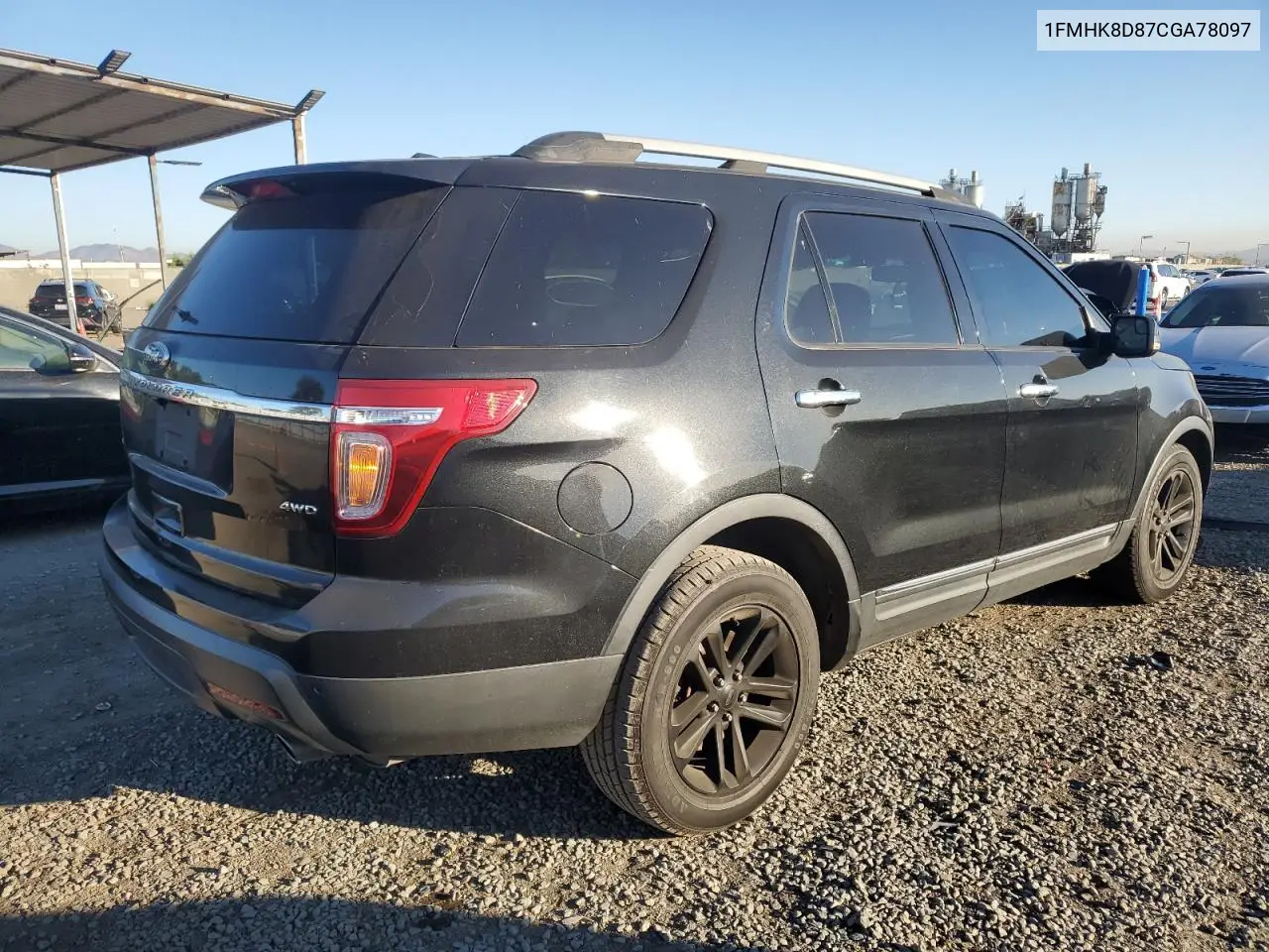 1FMHK8D87CGA78097 2012 Ford Explorer Xlt