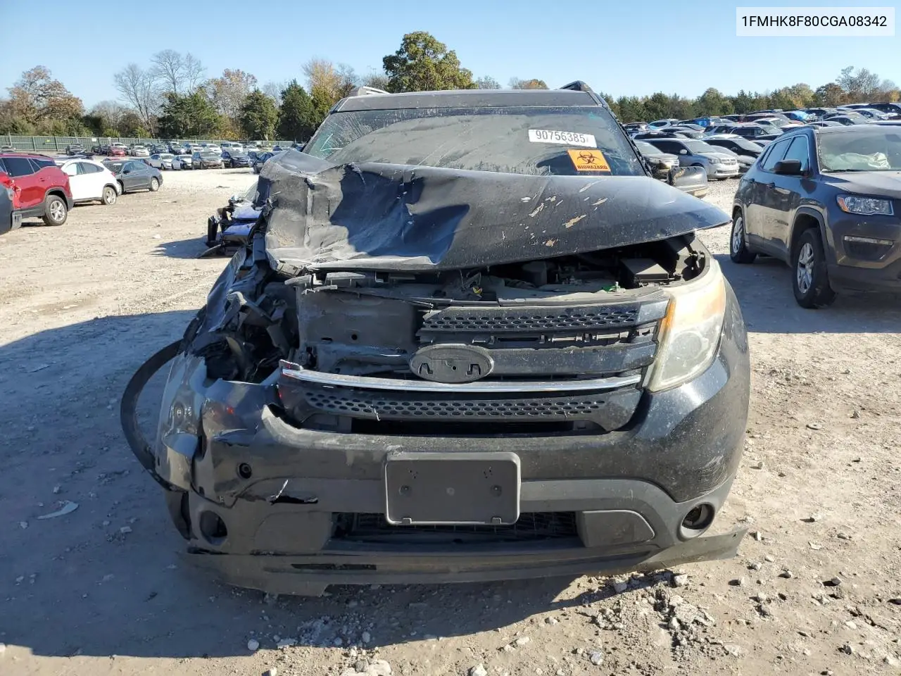 1FMHK8F80CGA08342 2012 Ford Explorer Limited