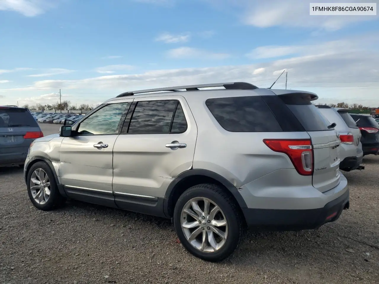 1FMHK8F86CGA90674 2012 Ford Explorer Limited