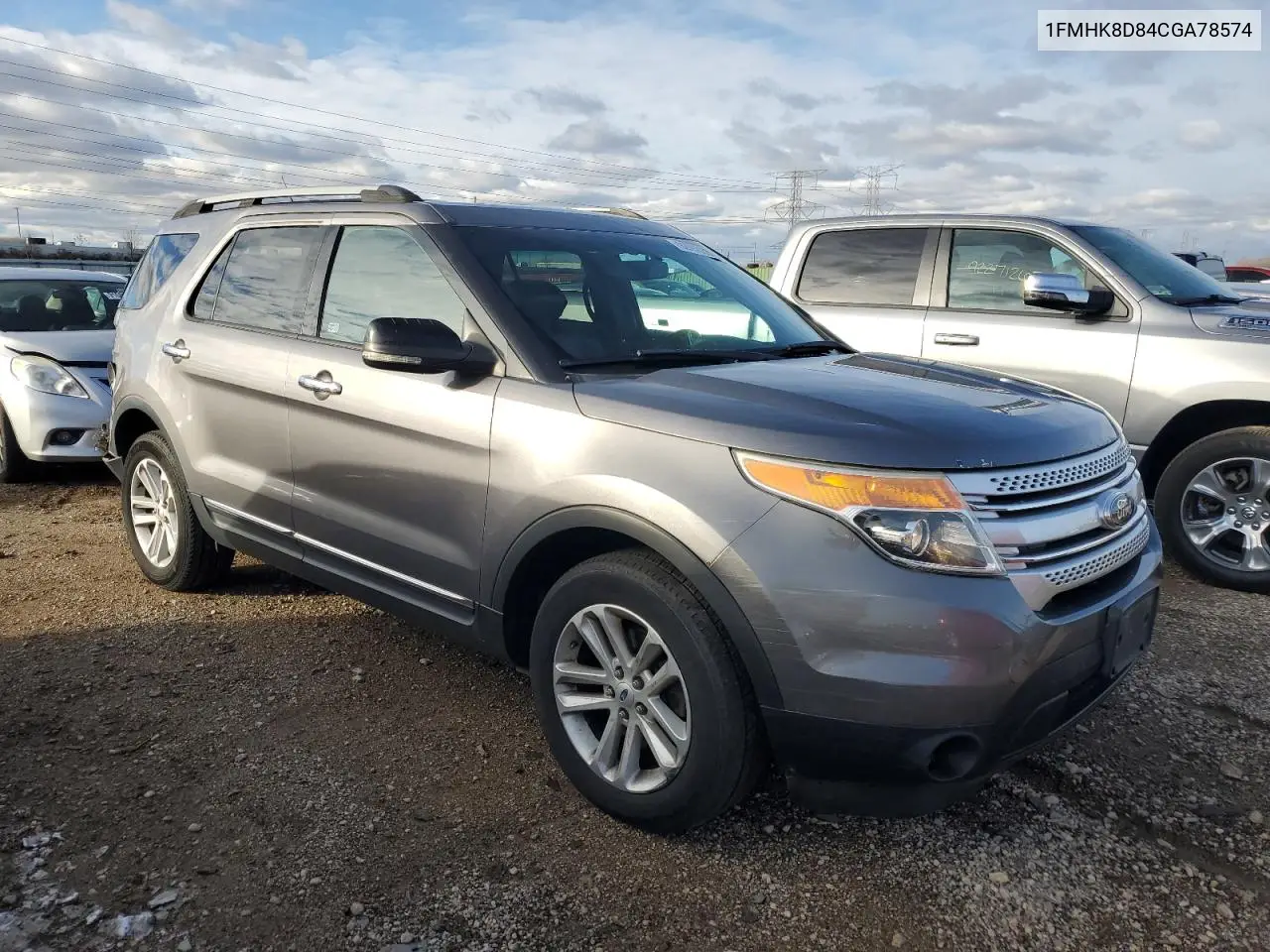 1FMHK8D84CGA78574 2012 Ford Explorer Xlt