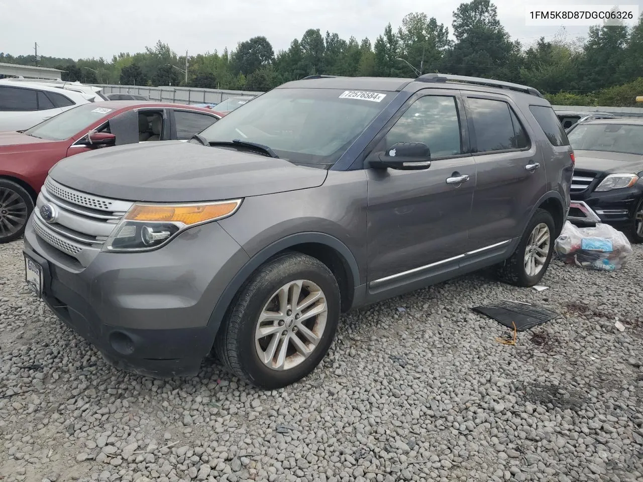 2013 Ford Explorer Xlt VIN: 1FM5K8D87DGC06326 Lot: 72576584