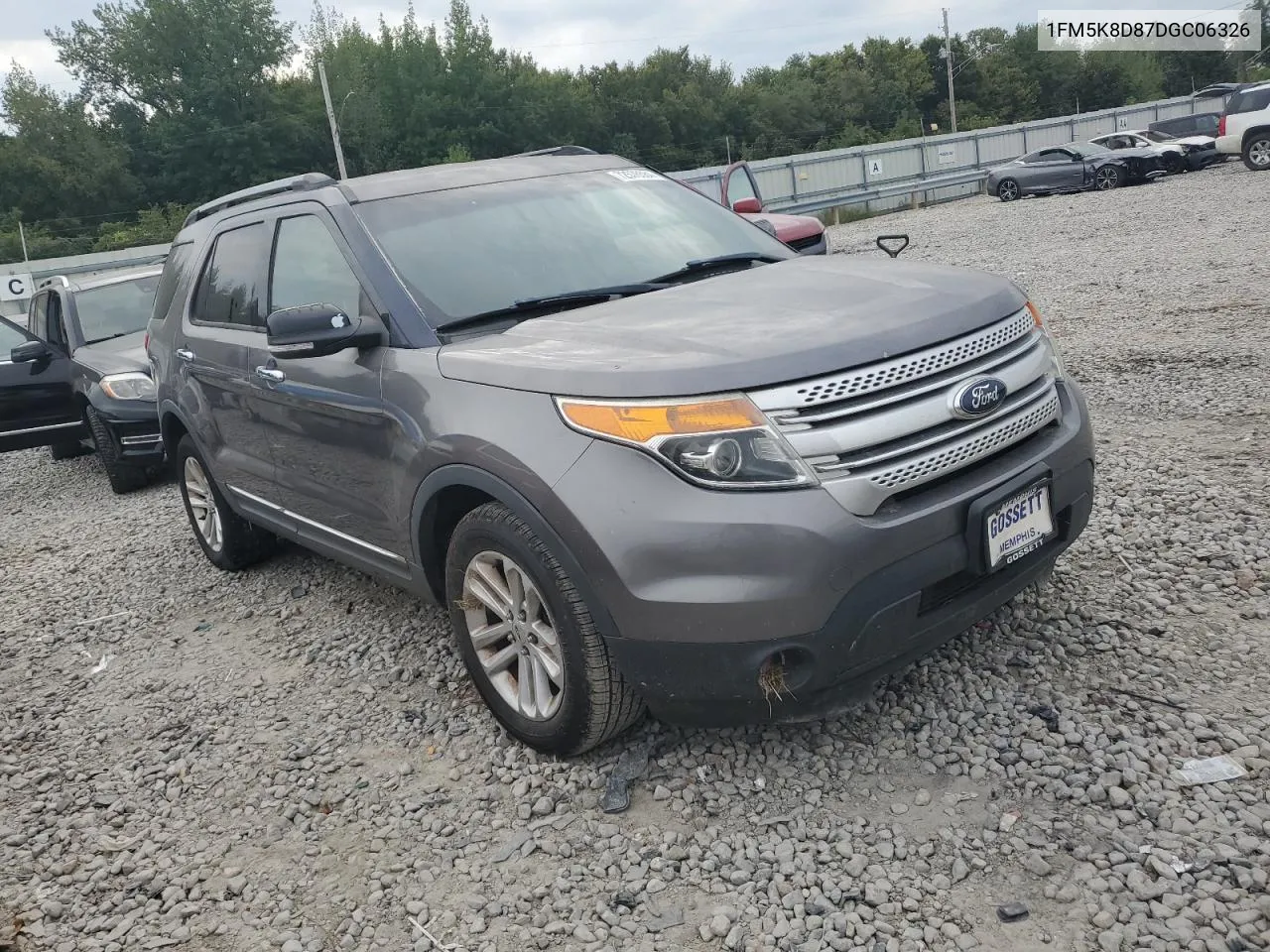 2013 Ford Explorer Xlt VIN: 1FM5K8D87DGC06326 Lot: 72576584