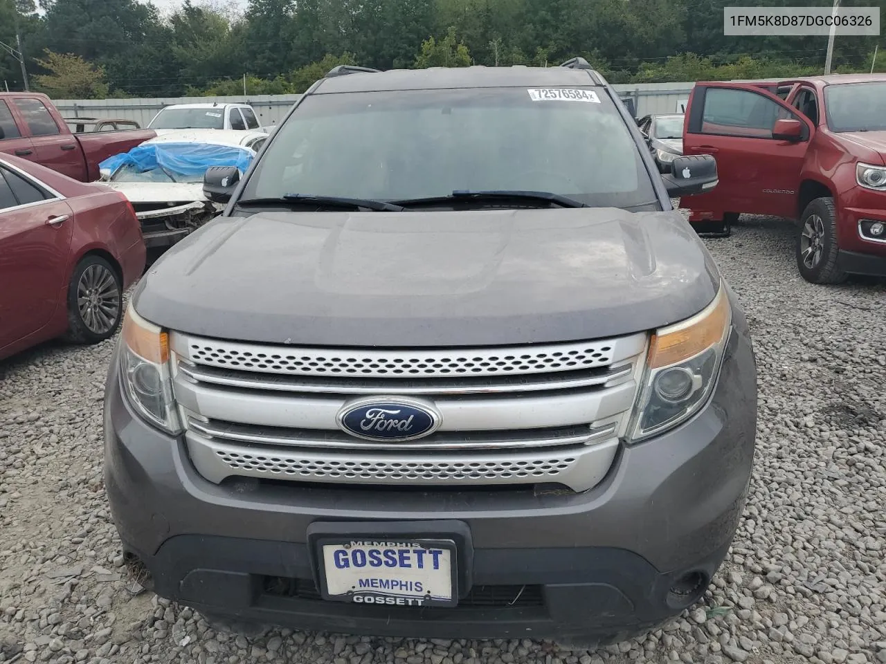 2013 Ford Explorer Xlt VIN: 1FM5K8D87DGC06326 Lot: 72576584