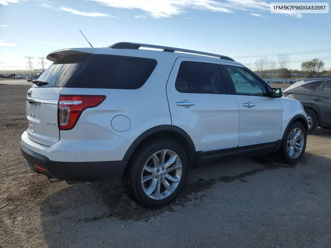 1FM5K7F96DGA53597 2013 Ford Explorer Limited