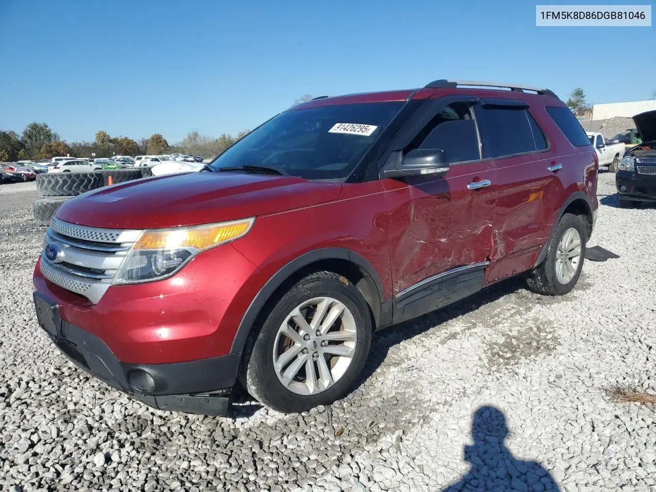 1FM5K8D86DGB81046 2013 Ford Explorer Xlt